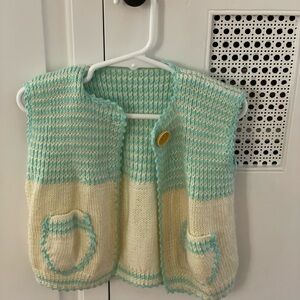 Adorable hand knit vest